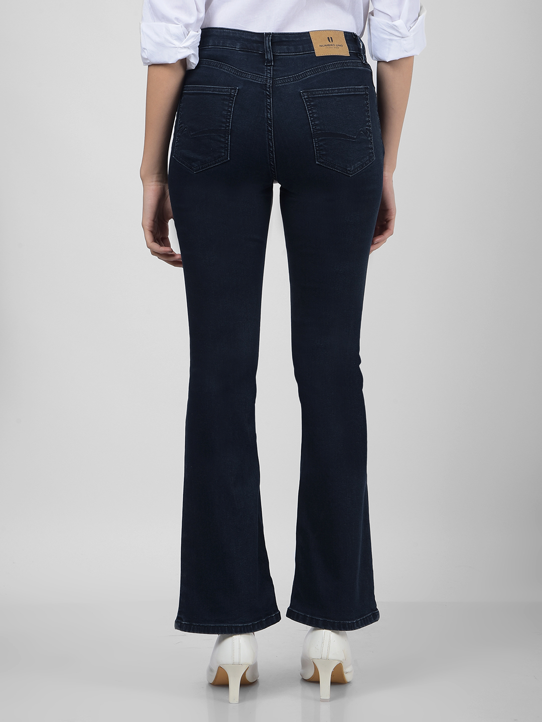 Numero Uno Women Solid Dark Blue Jeans